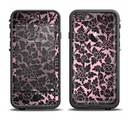 The Black & Pink Floral Design Pattern V2 Apple iPhone 6/6s LifeProof Fre Case Skin Set