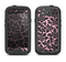 The Black & Pink Floral Design Pattern V2 Samsung Galaxy S3 LifeProof Fre Case Skin Set
