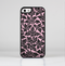 The Black & Pink Floral Design Pattern V2 Skin-Sert Case for the Apple iPhone 5/5s