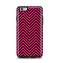 The Black & Pink Sharp Chevron Pattern Apple iPhone 6 Plus Otterbox Symmetry Case Skin Set