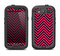 The Black & Pink Sharp Chevron Pattern Samsung Galaxy S3 LifeProof Fre Case Skin Set