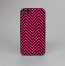 The Black & Pink Sharp Chevron Pattern Skin-Sert for the Apple iPhone 4-4s Skin-Sert Case