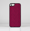 The Black & Pink Sharp Chevron Pattern Skin-Sert Case for the Apple iPhone 5/5s