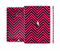 The Black & Pink Sharp Chevron Pattern Skin Set for the Apple iPad Air 2