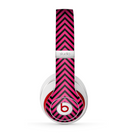 The Black & Pink Sharp Chevron Pattern Skin for the Beats by Dre Studio (2013+ Version) Headphones