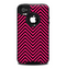 The Black & Pink Sharp Chevron Pattern Skin for the iPhone 4-4s OtterBox Commuter Case