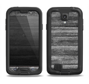 The Black Planks of Wood Samsung Galaxy S4 LifeProof Fre Case Skin Set