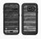 The Black Planks of Wood Full Body Samsung Galaxy S6 LifeProof Fre Case Skin Kit