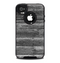 The Black Planks of Wood Skin for the iPhone 4-4s OtterBox Commuter Case