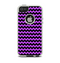 The Black & Purple Chevron Pattern Apple iPhone 5-5s Otterbox Commuter Case Skin Set