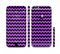 The Black & Purple Chevron Pattern Sectioned Skin Series for the Apple iPhone 6