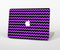 The Black & Purple Chevron Pattern Skin Set for the Apple MacBook Pro 15" with Retina Display