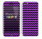 The Black & Purple Chevron Pattern Skin for the Apple iPhone 5c