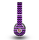 The Black & Purple Chevron Pattern Skin for the Beats by Dre Original Solo-Solo HD Headphones