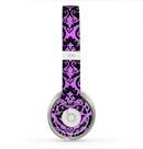 The Black & Purple Delicate Pattern Skin for the Beats by Dre Solo 2 Headphones