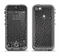 The Black Rain Drops Apple iPhone 5c LifeProof Fre Case Skin Set