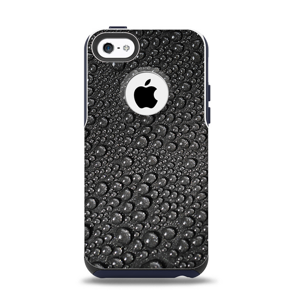 The Black Rain Drops Apple iPhone 5c Otterbox Commuter Case Skin Set