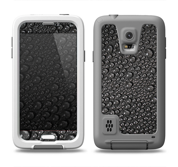 The Black Rain Drops Samsung Galaxy S5 LifeProof Fre Case Skin Set