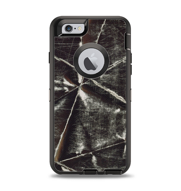 The Black Torn Woven Texture Apple iPhone 6 Otterbox Defender Case Skin Set