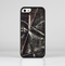 The Black Torn Woven Texture Skin-Sert Case for the Apple iPhone 5/5s