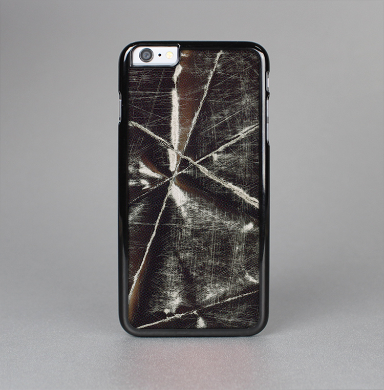 The Black Torn Woven Texture Skin-Sert Case for the Apple iPhone 6 Plus