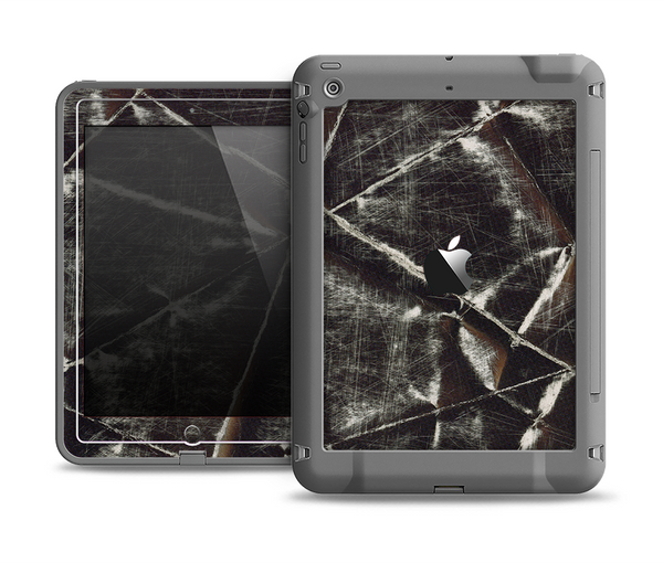 The Black Torn Woven Texture Apple iPad Mini LifeProof Fre Case Skin Set
