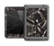The Black Torn Woven Texture Apple iPad Mini LifeProof Fre Case Skin Set