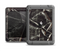 The Black Torn Woven Texture Apple iPad Mini LifeProof Nuud Case Skin Set