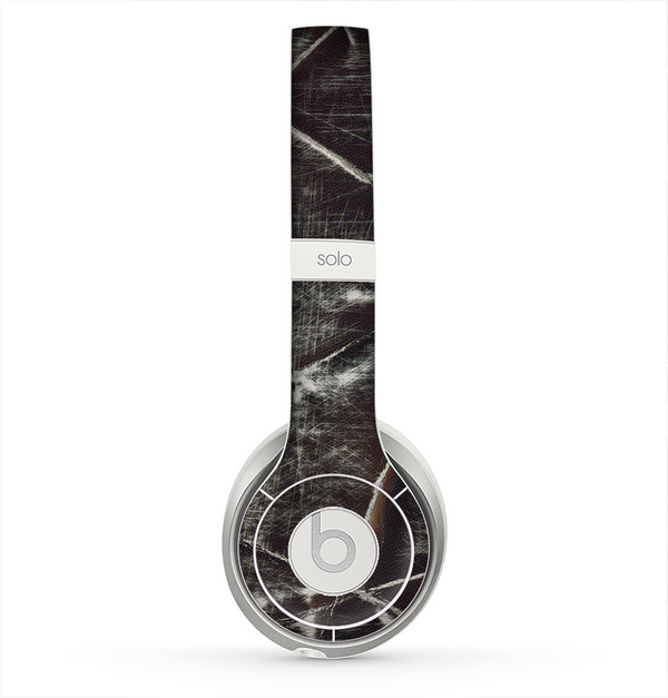 The Black Torn Woven Texture Skin for the Beats by Dre Solo 2 Headphones