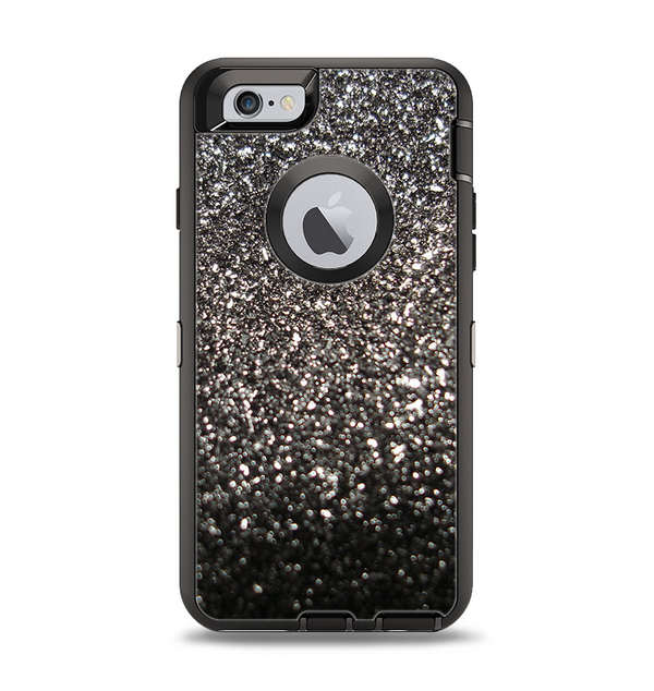 The Black Unfocused Sparkle Apple iPhone 6 Otterbox Defender Case Skin Set