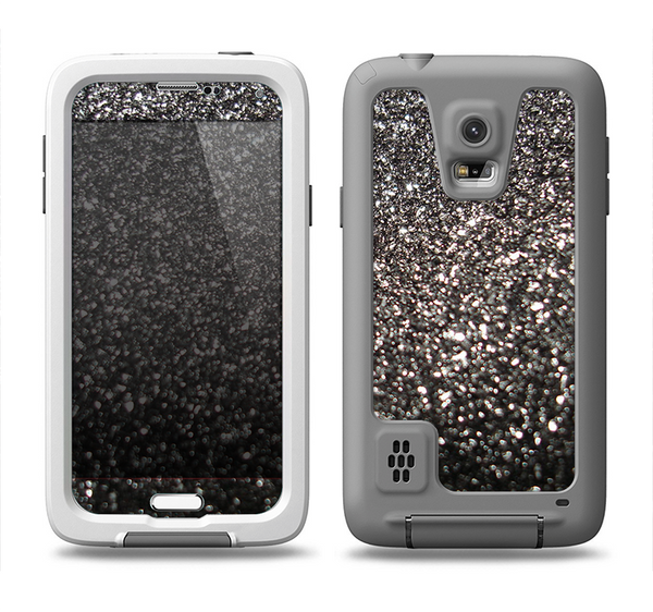 The Black Unfocused Sparkle Samsung Galaxy S5 LifeProof Fre Case Skin Set