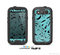 The Black & Vector Subtle Blues Pattern Skin For The Samsung Galaxy S3 LifeProof Case