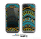 The Black Vector Teal & Green Snake Aztec Pattern Skin for the Apple iPhone 5c LifeProof Case