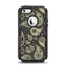 The Black & Vintage Green Paisley Apple iPhone 5-5s Otterbox Defender Case Skin Set
