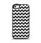 The Black & White Chevron Pattern Apple iPhone 5-5s Otterbox Symmetry Case Skin Set