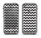 The Black & White Chevron Pattern Apple iPhone 5c LifeProof Fre Case Skin Set