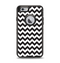 The Black & White Chevron Pattern Apple iPhone 6 Otterbox Defender Case Skin Set