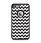 The Black & White Chevron Pattern Apple iPhone 6 Plus Otterbox Defender Case Skin Set