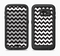 The Black & White Chevron Pattern Full Body Samsung Galaxy S6 LifeProof Fre Case Skin Kit