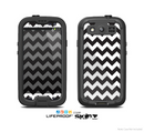 The Black & White Chevron Pattern Skin For The Samsung Galaxy S3 LifeProof Case