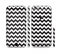 The Black & White Chevron Pattern Sectioned Skin Series for the Apple iPhone 6 Plus