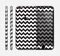 The Black & White Chevron Pattern Skin for the Apple iPhone 6