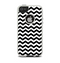 The Black & White Chevron Pattern V2 Apple iPhone 5-5s Otterbox Commuter Case Skin Set