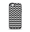 The Black & White Chevron Pattern V2 Apple iPhone 5-5s Otterbox Symmetry Case Skin Set