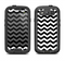 The Black & White Chevron Pattern V2 Samsung Galaxy S3 LifeProof Fre Case Skin Set