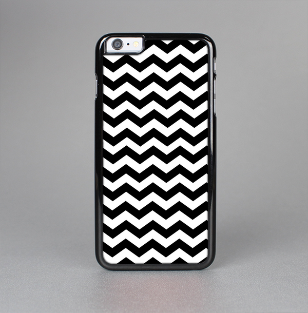 The Black & White Chevron Pattern V2 Skin-Sert Case for the Apple iPhone 6 Plus