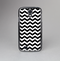 The Black & White Chevron Pattern V2 Skin-Sert Case for the Samsung Galaxy S4