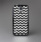 The Black & White Chevron Pattern V2 Skin-Sert Case for the Samsung Galaxy S5