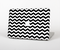 The Black & White Chevron Pattern V2 Skin Set for the Apple MacBook Air 11"
