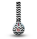 The Black & White Chevron Pattern V2 Skin for the Beats by Dre Mixr Headphones